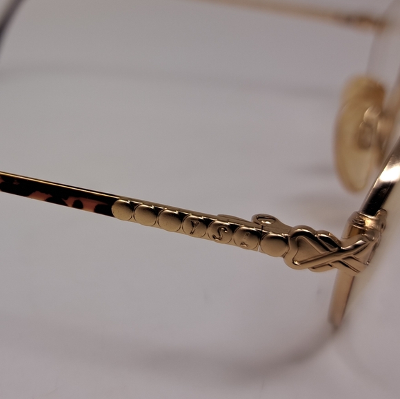 Yves Saint Laurent Women's Glasses Gold Metal Havana Frames 4084 Y119 52-19-130 - Picture 11 of 16